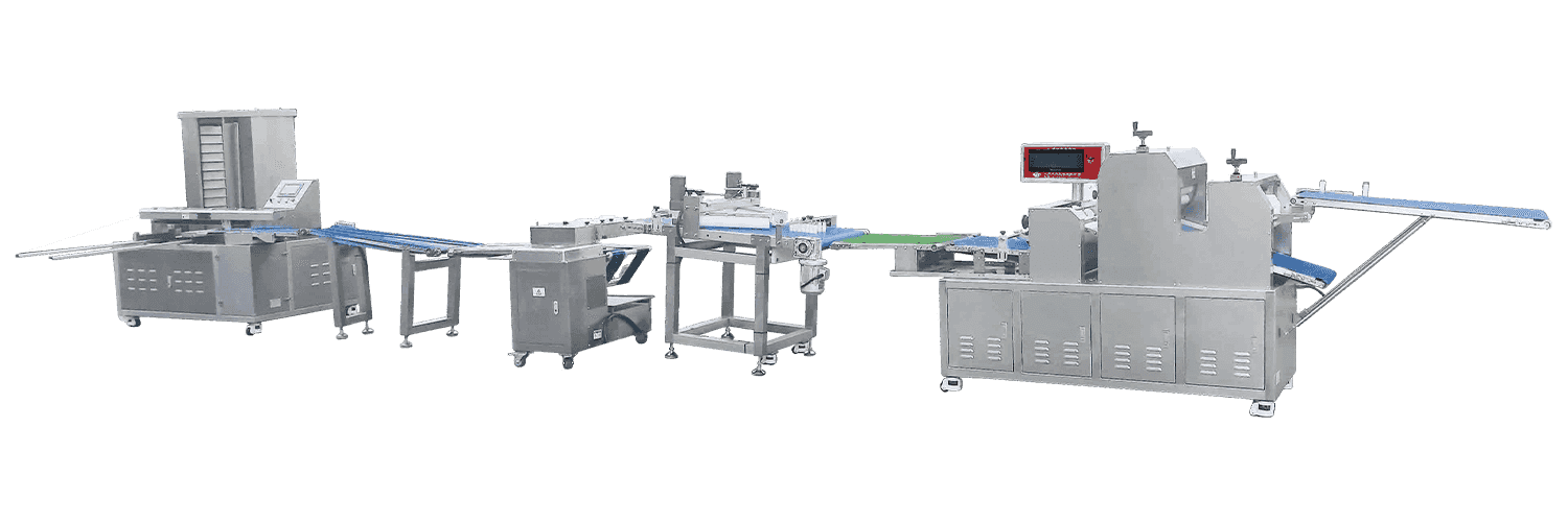 Automaattinen kaksoishöyrytetty täytetty pullatuotantolinja