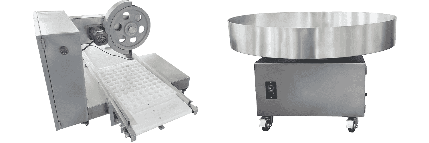 ST-280A Mochi-kääre jauhekone/pallon pyöristämiskone tarjotin kohdistaminen